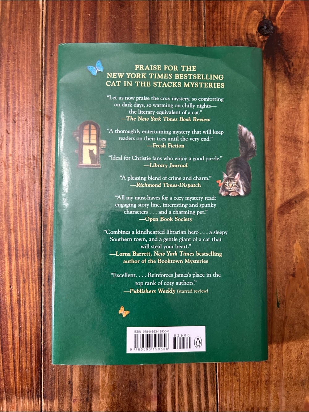 Cat Book Back Cover - Picture 2 of 2